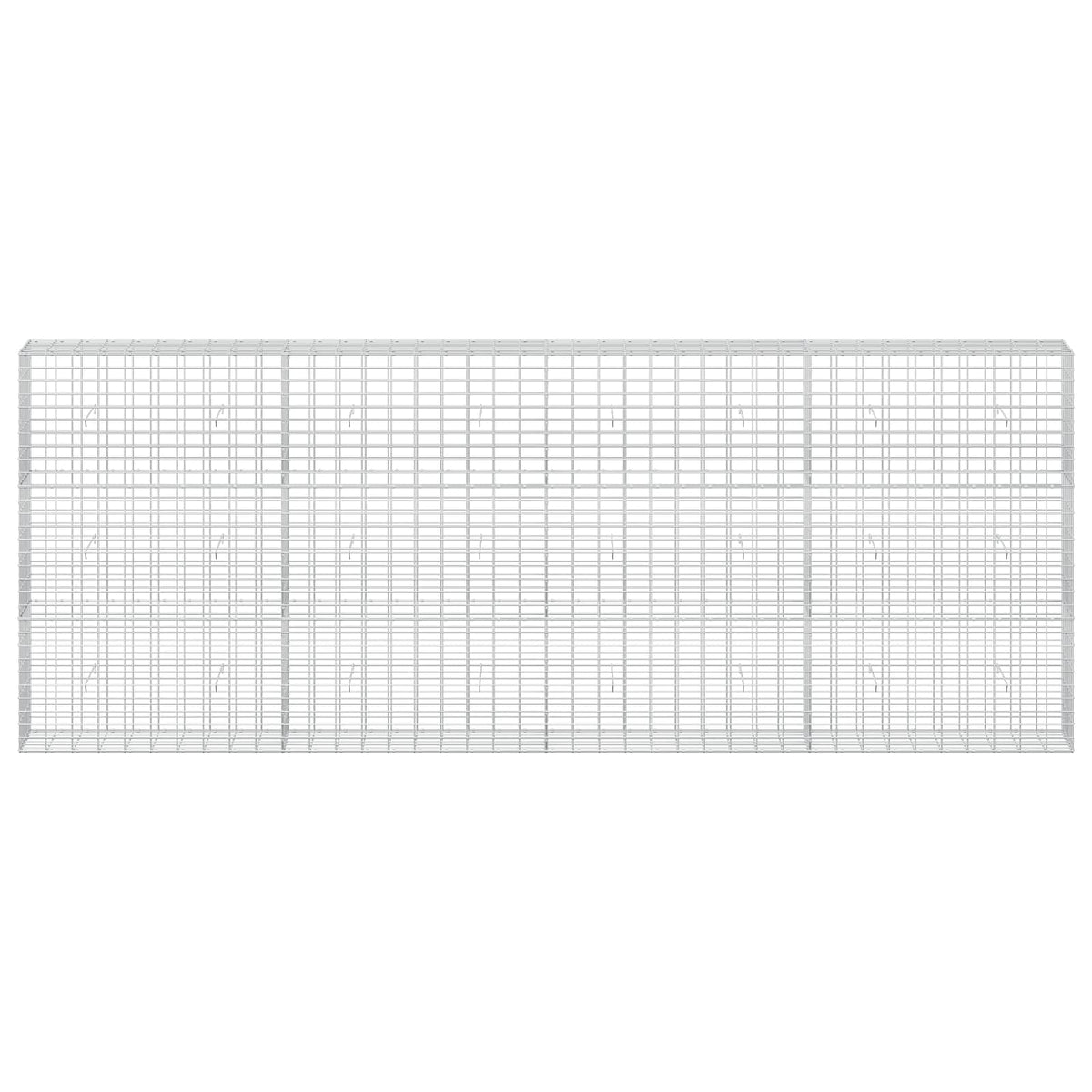 vidaXL Gabion with 3.5 mm Wire and 5x10 cm Mesh 400x30x150 cm 3