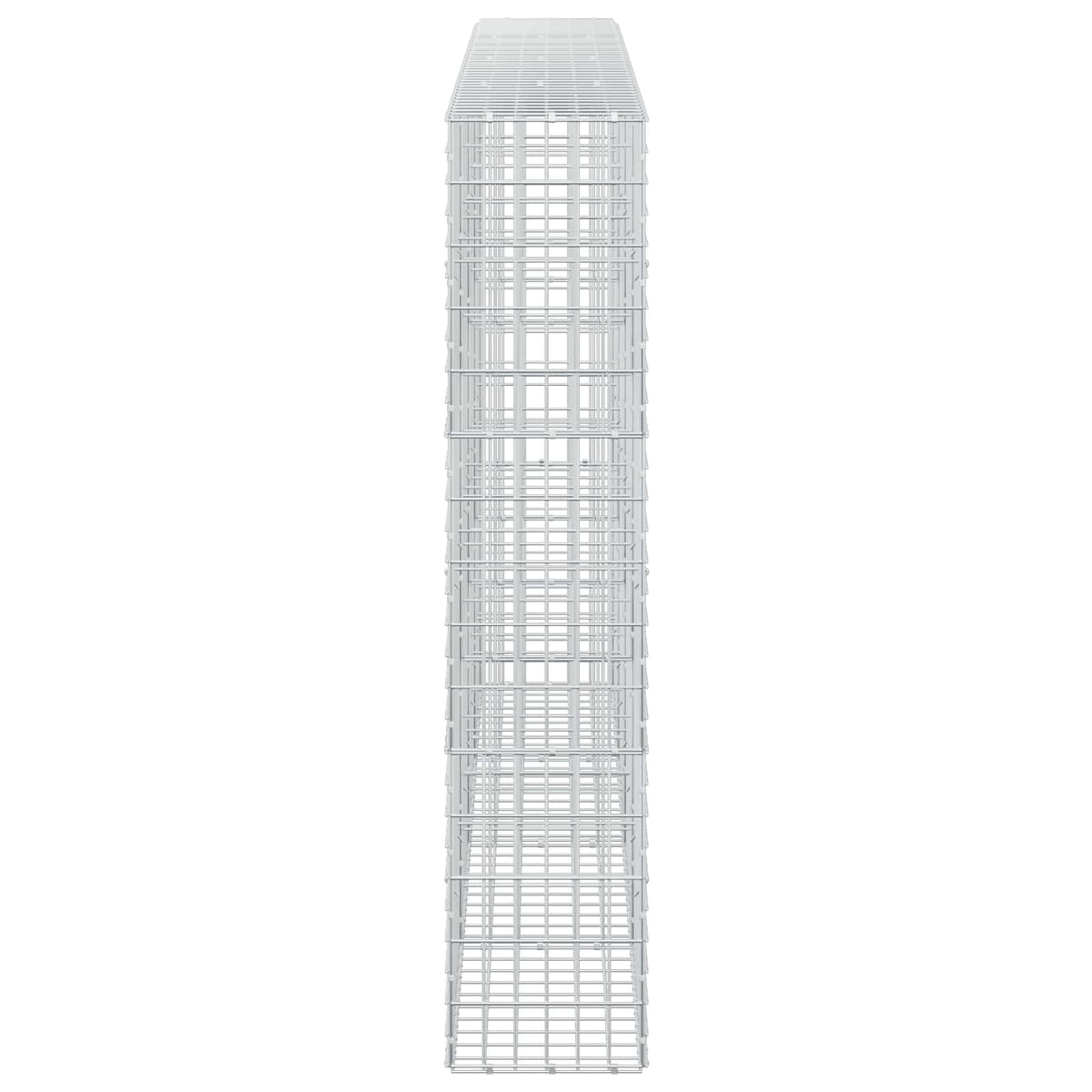 vidaXL Gabion with 3.5 mm Wire and 5x10 cm Mesh 400x30x150 cm 4