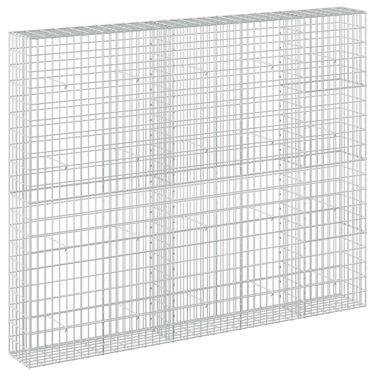 vidaXL Gabion with 3.5 mm Wire and 5x10 cm Mesh 250x30x200 cm 2