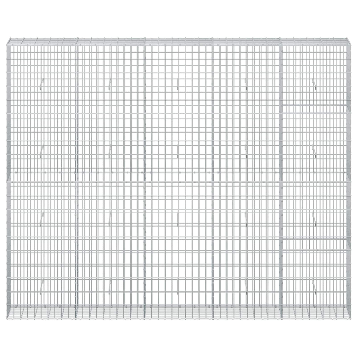 vidaXL Gabion with 3.5 mm Wire and 5x10 cm Mesh 250x30x200 cm 3