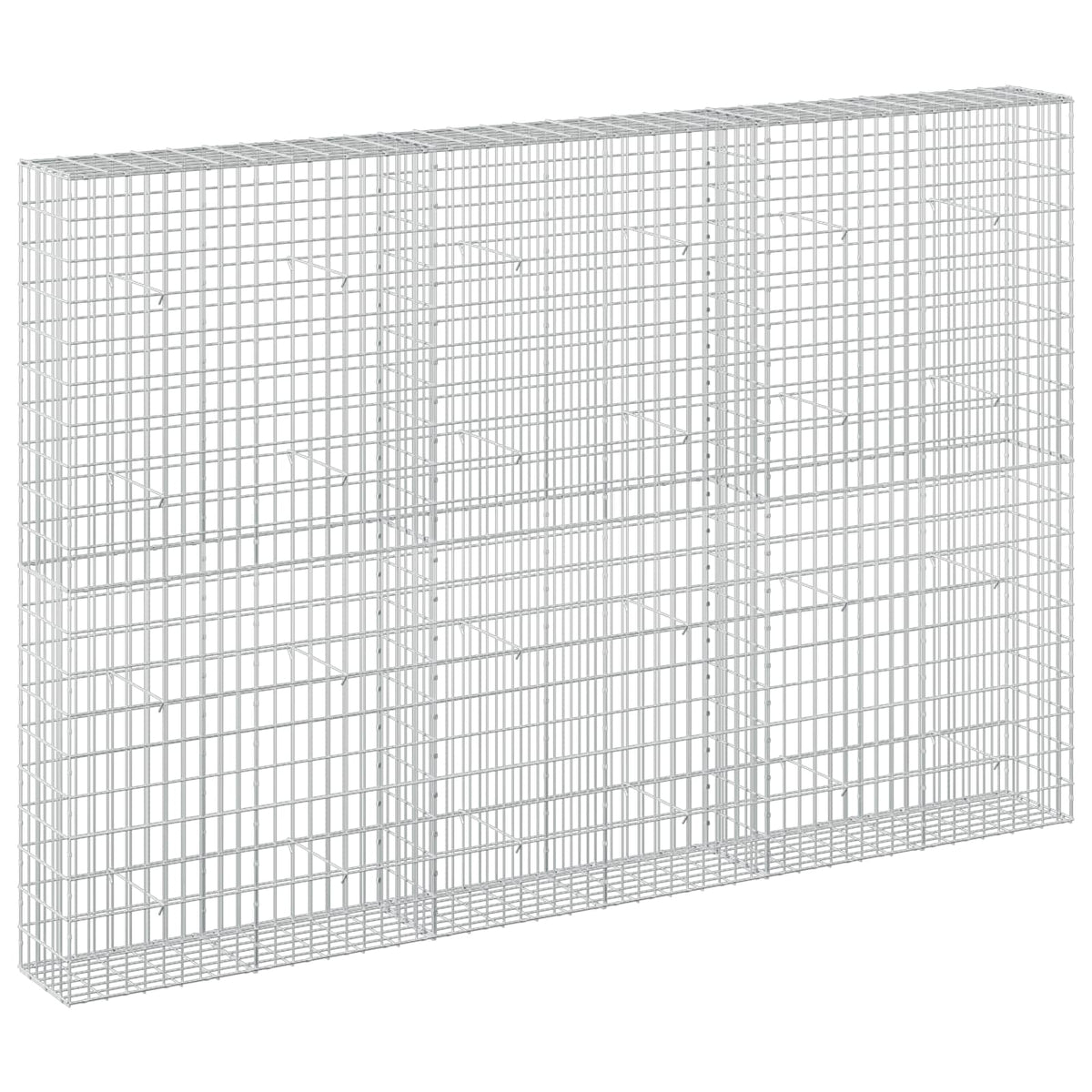 vidaXL Gabion with 3.5 mm Wire and 5x10 cm Mesh 300x30x200 cm 2