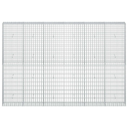 vidaXL Gabion with 3.5 mm Wire and 5x10 cm Mesh 300x30x200 cm 3