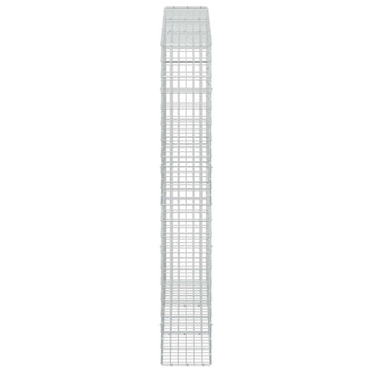 vidaXL Gabion with 3.5 mm Wire and 5x10 cm Mesh 300x30x200 cm 4