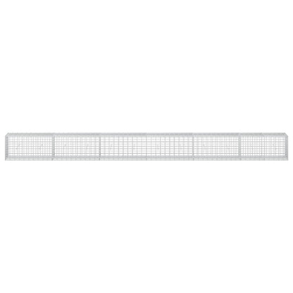 vidaXL Gabion with 3.5 mm Wire and 5x10 cm Mesh 600x50x50 cm 3