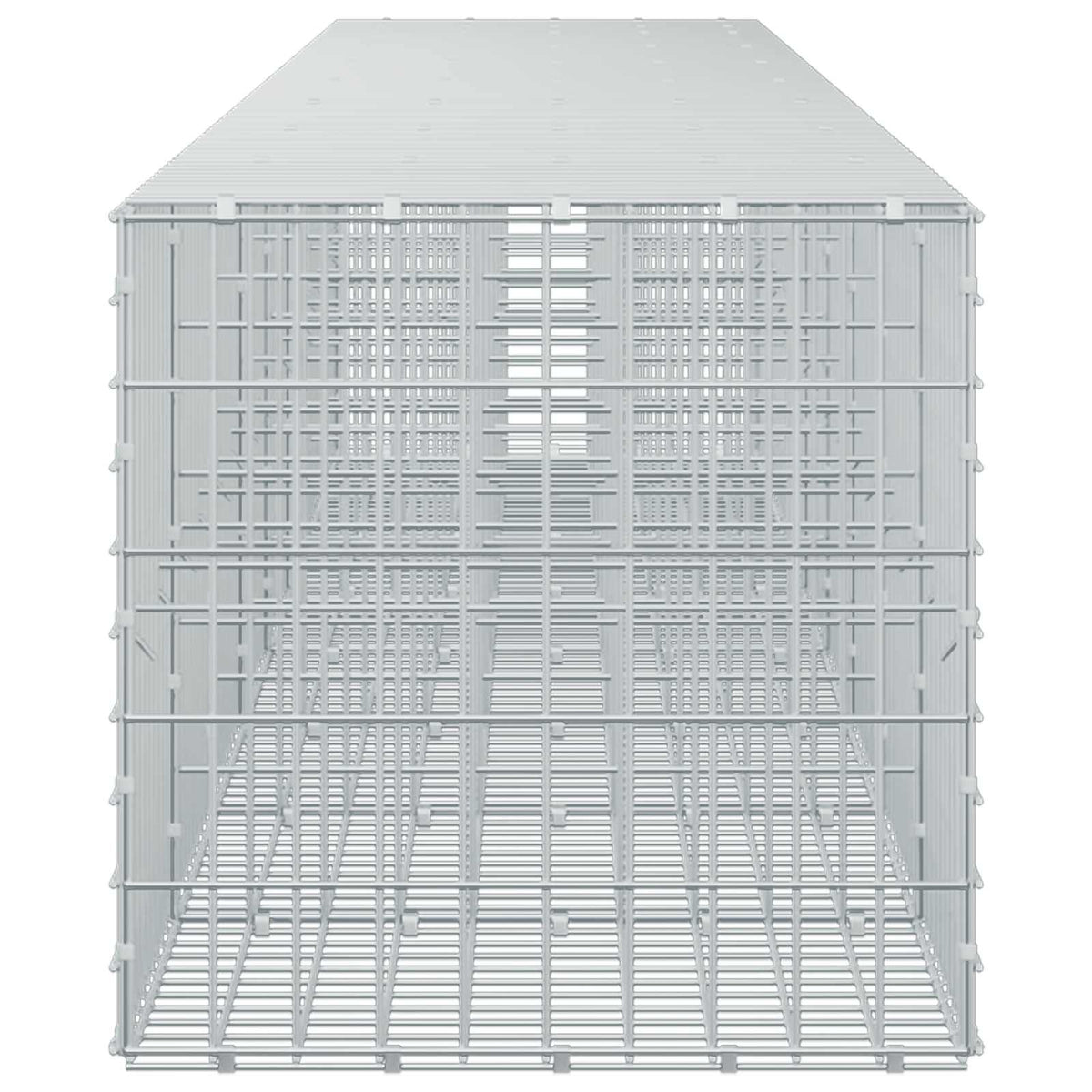 vidaXL Gabion with 3.5 mm Wire and 5x10 cm Mesh 800x50x50 cm 4