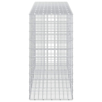 vidaXL Gabion with 3.5 mm Wire and 5x10 cm Mesh 350x50x100 cm 4