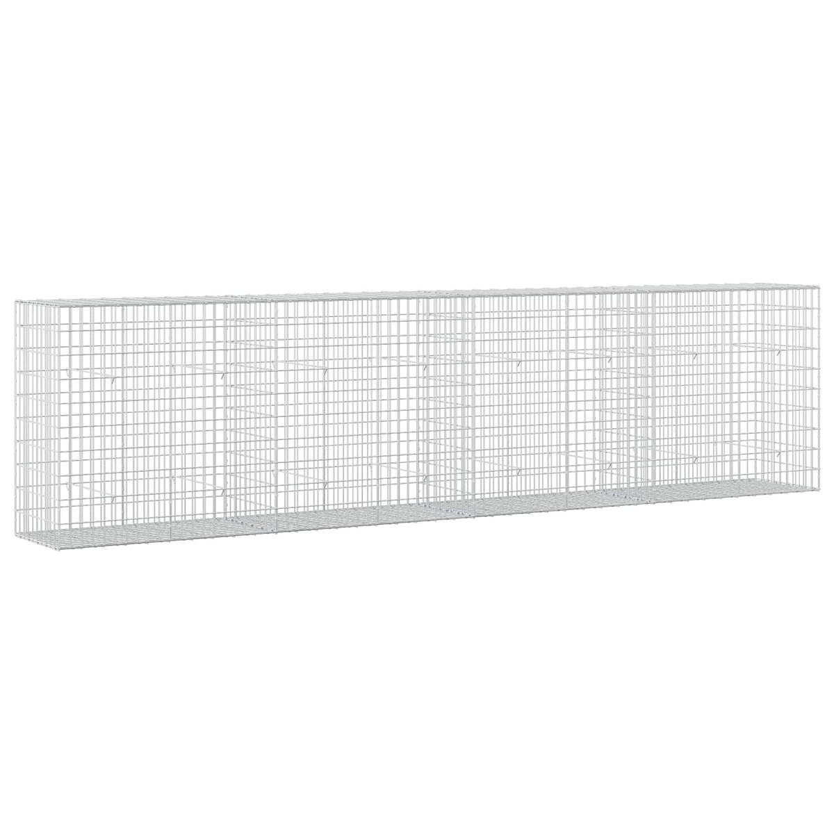 vidaXL Gabion with 3.5 mm Wire and 5x10 cm Mesh 400x50x100 cm 2