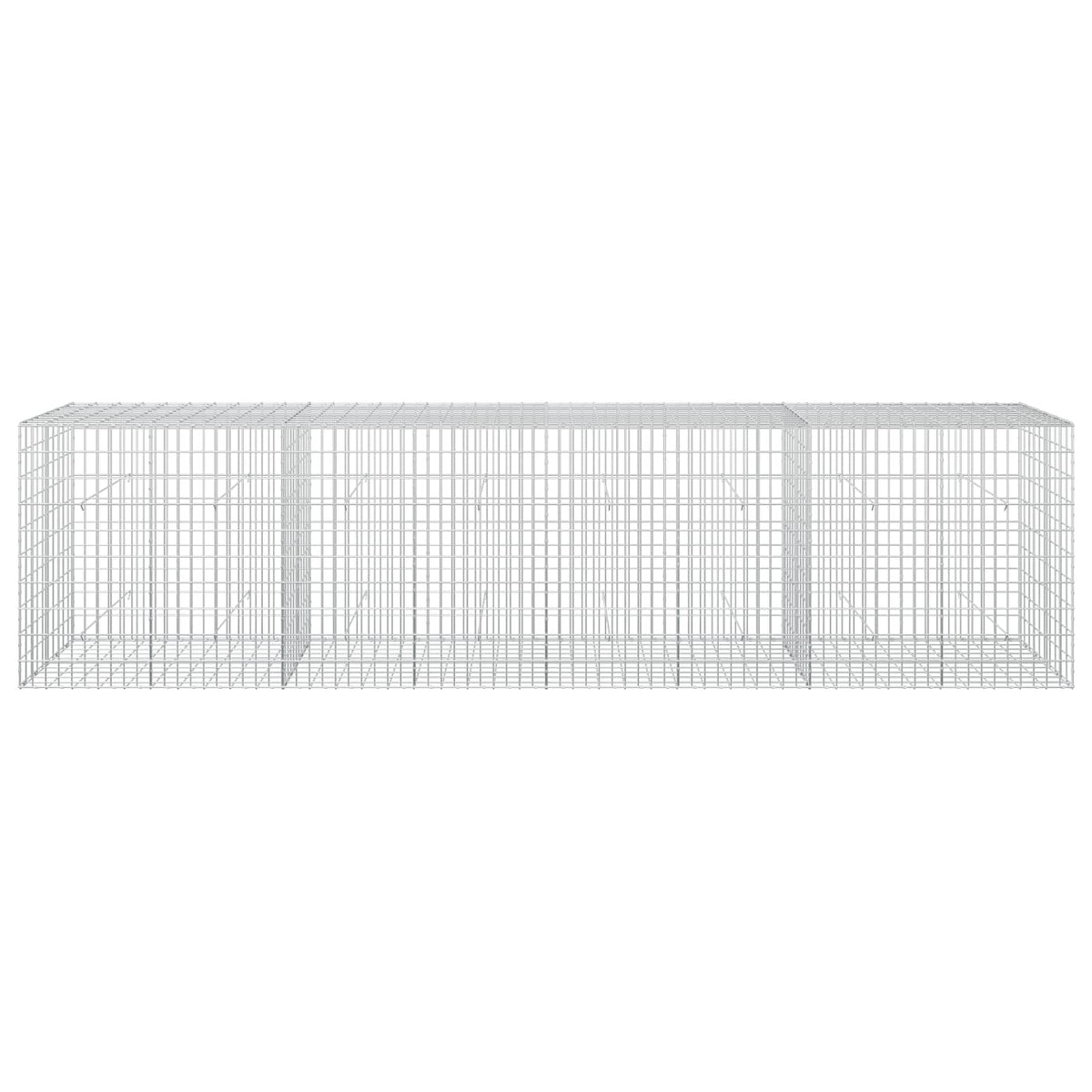 vidaXL Gabion with 3.5 mm Wire and 5x10 cm Mesh 400x50x100 cm 3