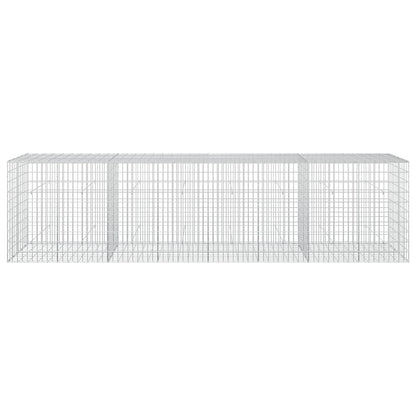 vidaXL Gabion with 3.5 mm Wire and 5x10 cm Mesh 400x50x100 cm 3