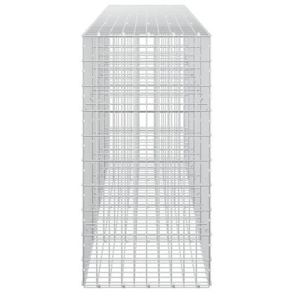 vidaXL Gabion with 3.5 mm Wire and 5x10 cm Mesh 400x50x100 cm 4