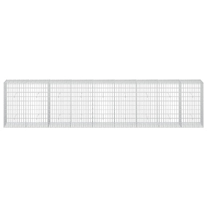 vidaXL Gabion with 3.5 mm Wire and 5x10 cm Mesh 450x50x100 cm 3
