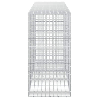 vidaXL Gabion with 3.5 mm Wire and 5x10 cm Mesh 450x50x100 cm 4