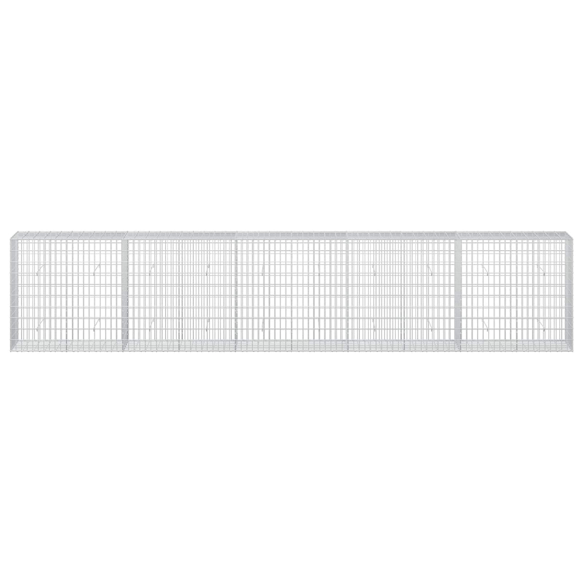 vidaXL Gabion with 3.5 mm Wire and 5x10 cm Mesh 500x50x100 cm 3