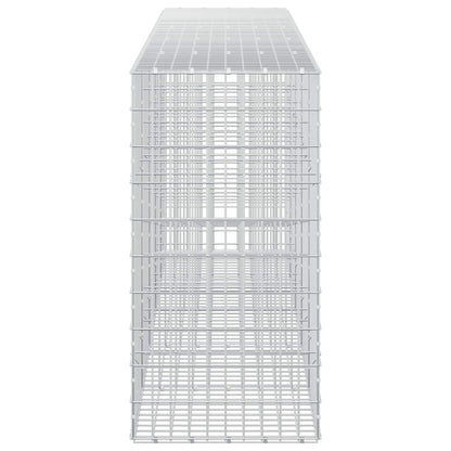 vidaXL Gabion with 3.5 mm Wire and 5x10 cm Mesh 500x50x100 cm 4
