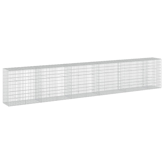 vidaXL Gabion with 3.5 mm Wire and 5x10 cm Mesh 550x50x100 cm 2