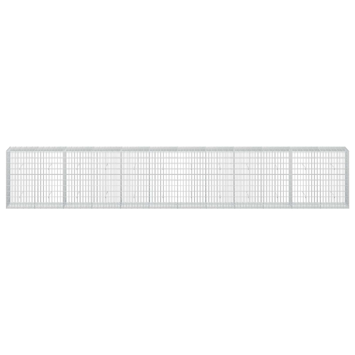 vidaXL Gabion with 3.5 mm Wire and 5x10 cm Mesh 600x50x100 cm 3