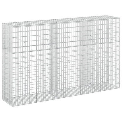vidaXL Gabion with 3.5 mm Wire and 5x10 cm Mesh 250x50x150 cm 2
