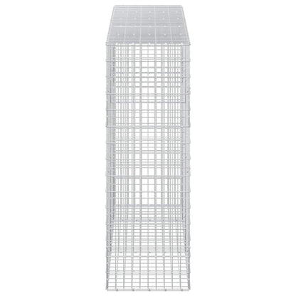 vidaXL Gabion with 3.5 mm Wire and 5x10 cm Mesh 250x50x150 cm 4