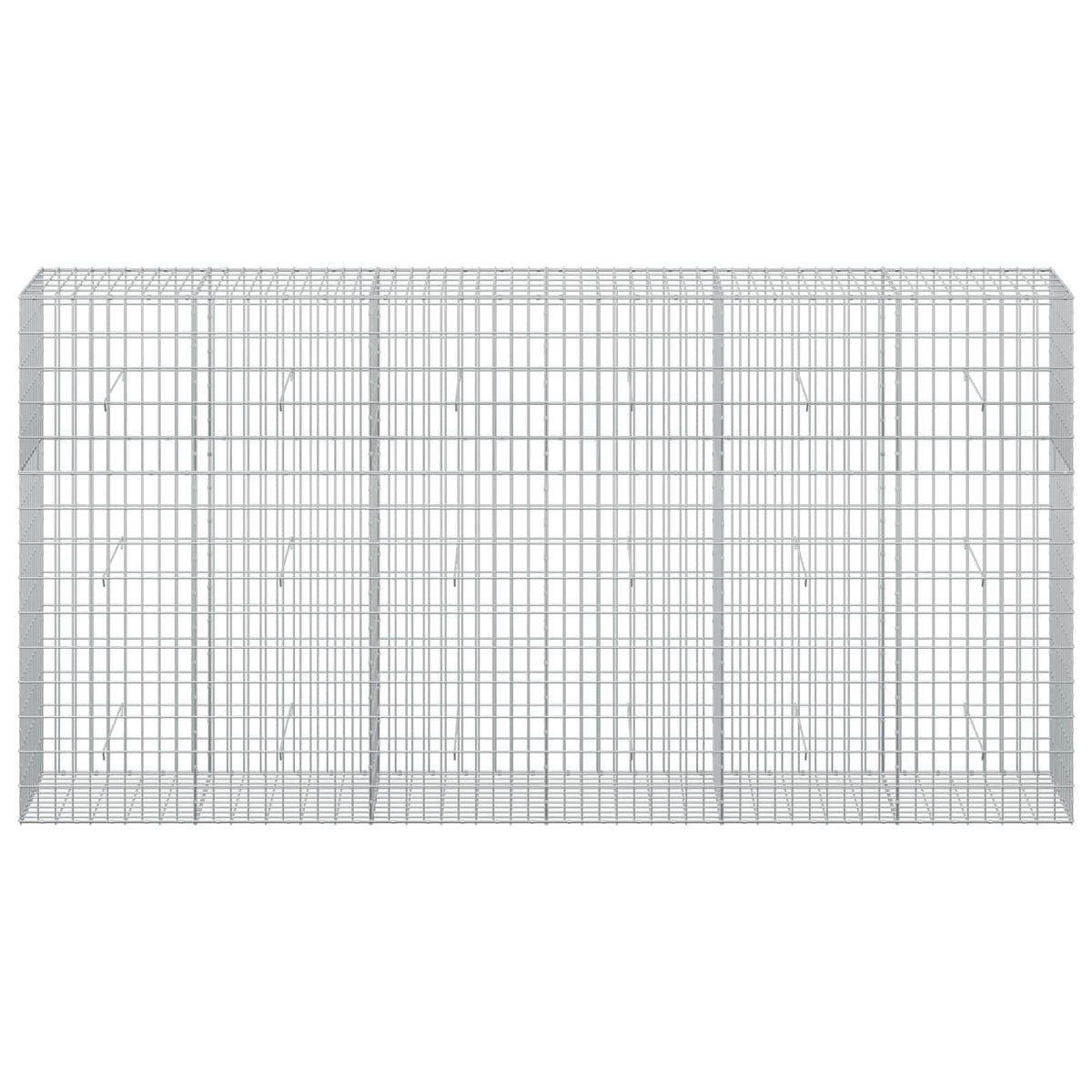 vidaXL Gabion with 3.5 mm Wire and 5x10 cm Mesh 300x50x150 cm 3