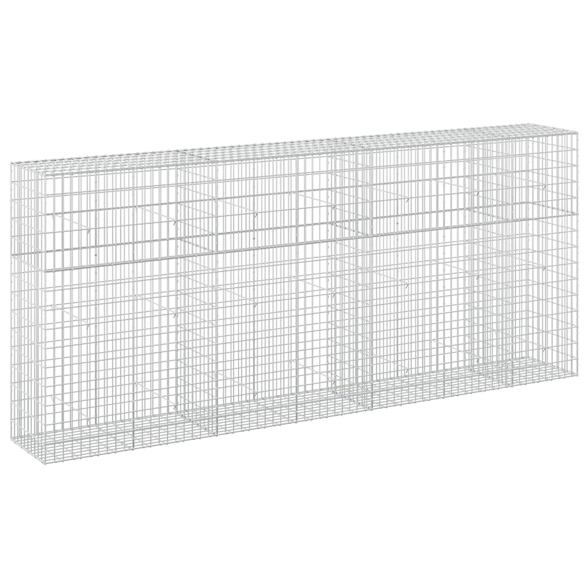 vidaXL Gabion with 3.5 mm Wire and 5x10 cm Mesh 350x50x150 cm 2