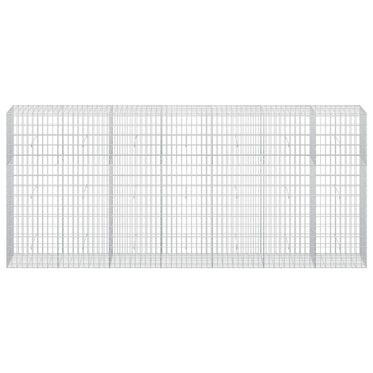 vidaXL Gabion with 3.5 mm Wire and 5x10 cm Mesh 350x50x150 cm 3