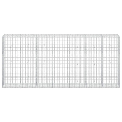 vidaXL Gabion with 3.5 mm Wire and 5x10 cm Mesh 350x50x150 cm 3
