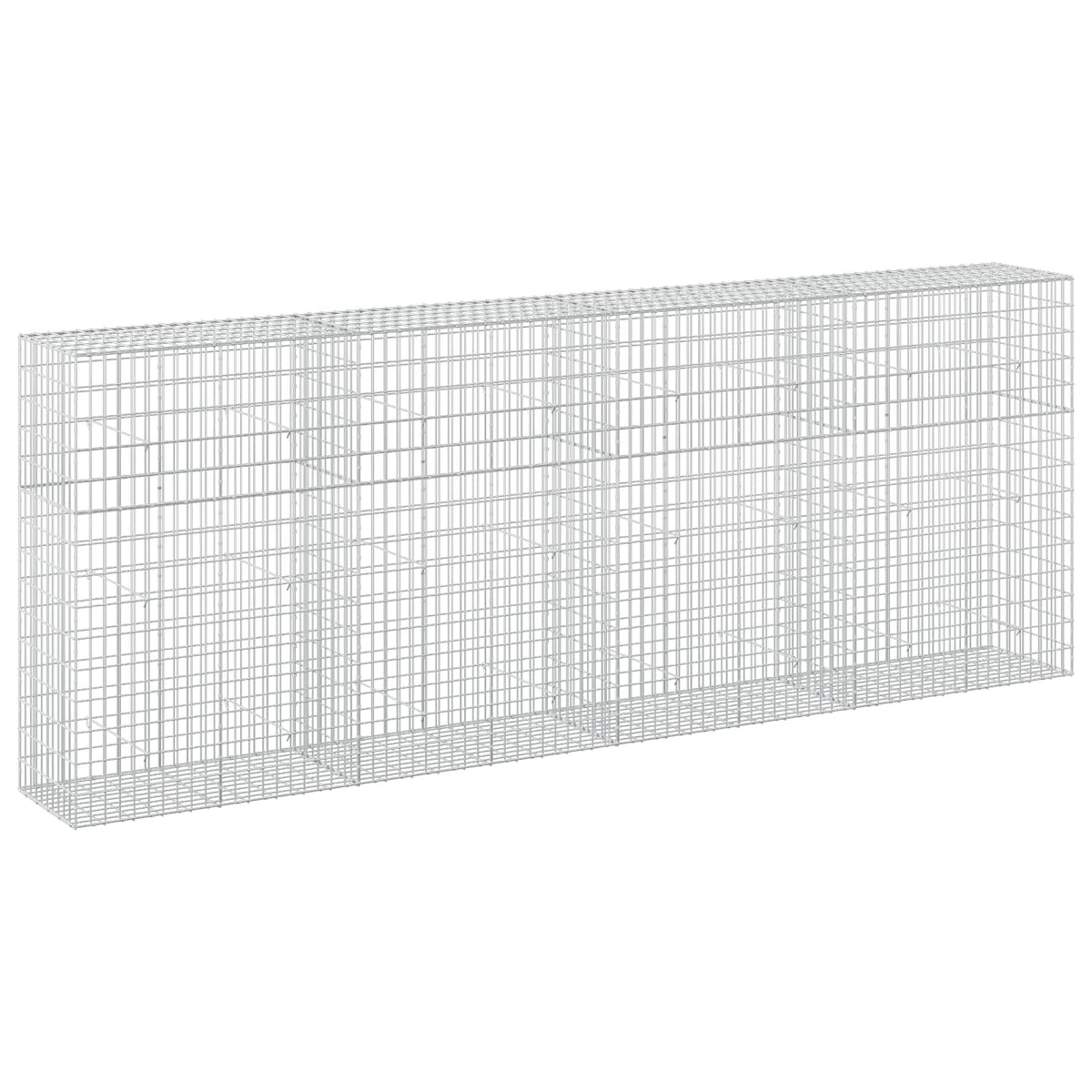 vidaXL Gabion with 3.5 mm Wire and 5x10 cm Mesh 400x50x150 cm 2