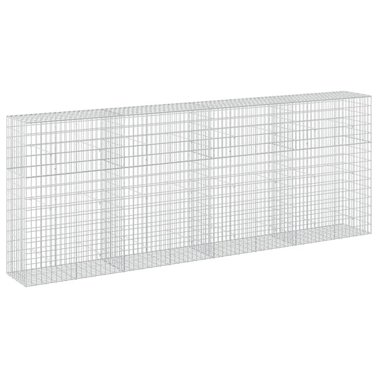 vidaXL Gabion with 3.5 mm Wire and 5x10 cm Mesh 400x50x150 cm 2