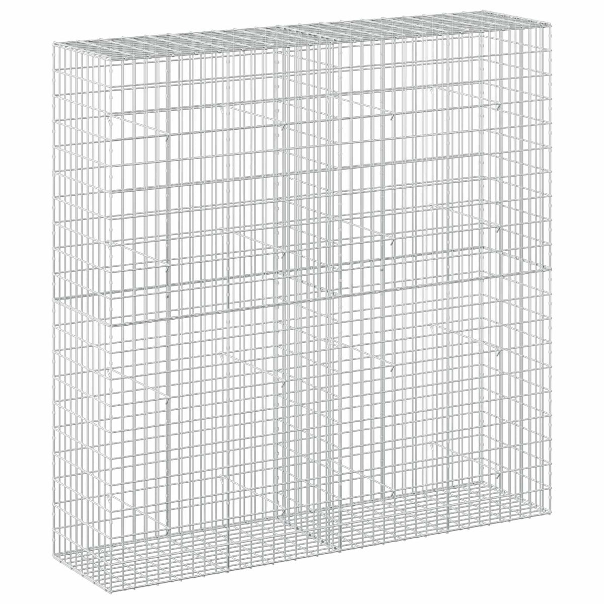 vidaXL Gabion with 3.5 mm Wire and 5x10 cm Mesh 200x50x200 cm 2