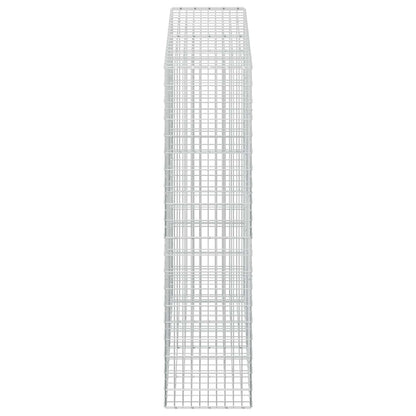 vidaXL Gabion with 3.5 mm Wire and 5x10 cm Mesh 200x50x200 cm 4