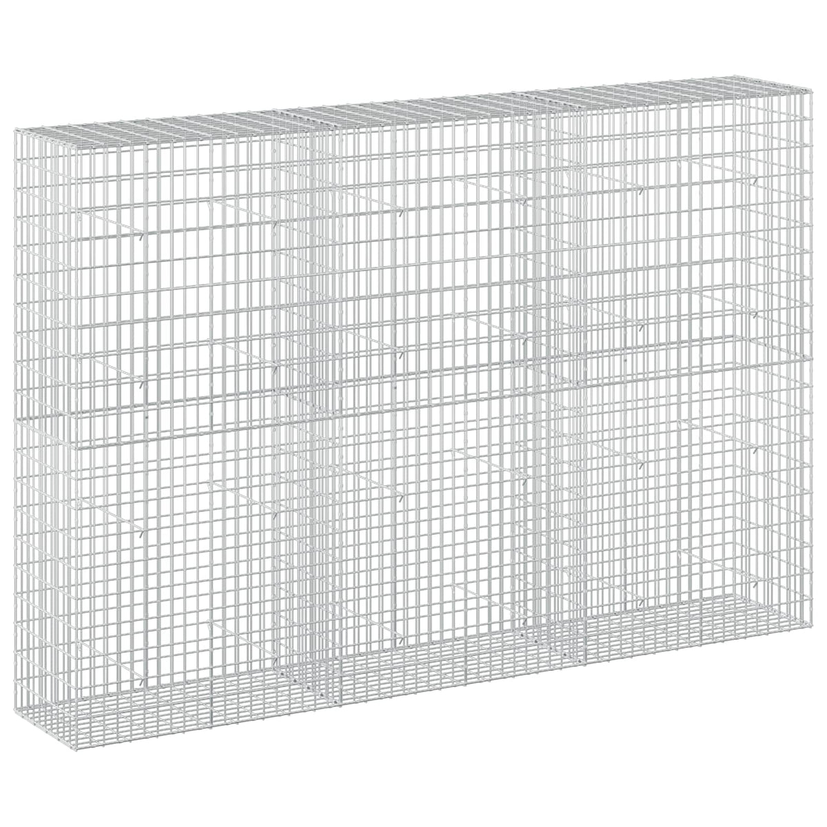 vidaXL Gabion with 3.5 mm Wire and 5x10 cm Mesh 300x50x200 cm 2