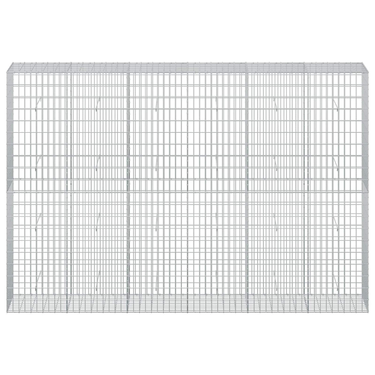vidaXL Gabion with 3.5 mm Wire and 5x10 cm Mesh 300x50x200 cm 3