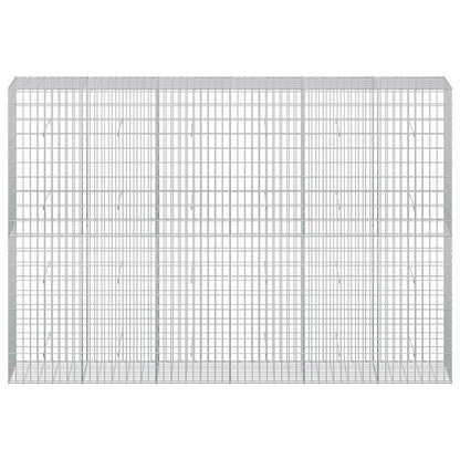 vidaXL Gabion with 3.5 mm Wire and 5x10 cm Mesh 300x50x200 cm 3