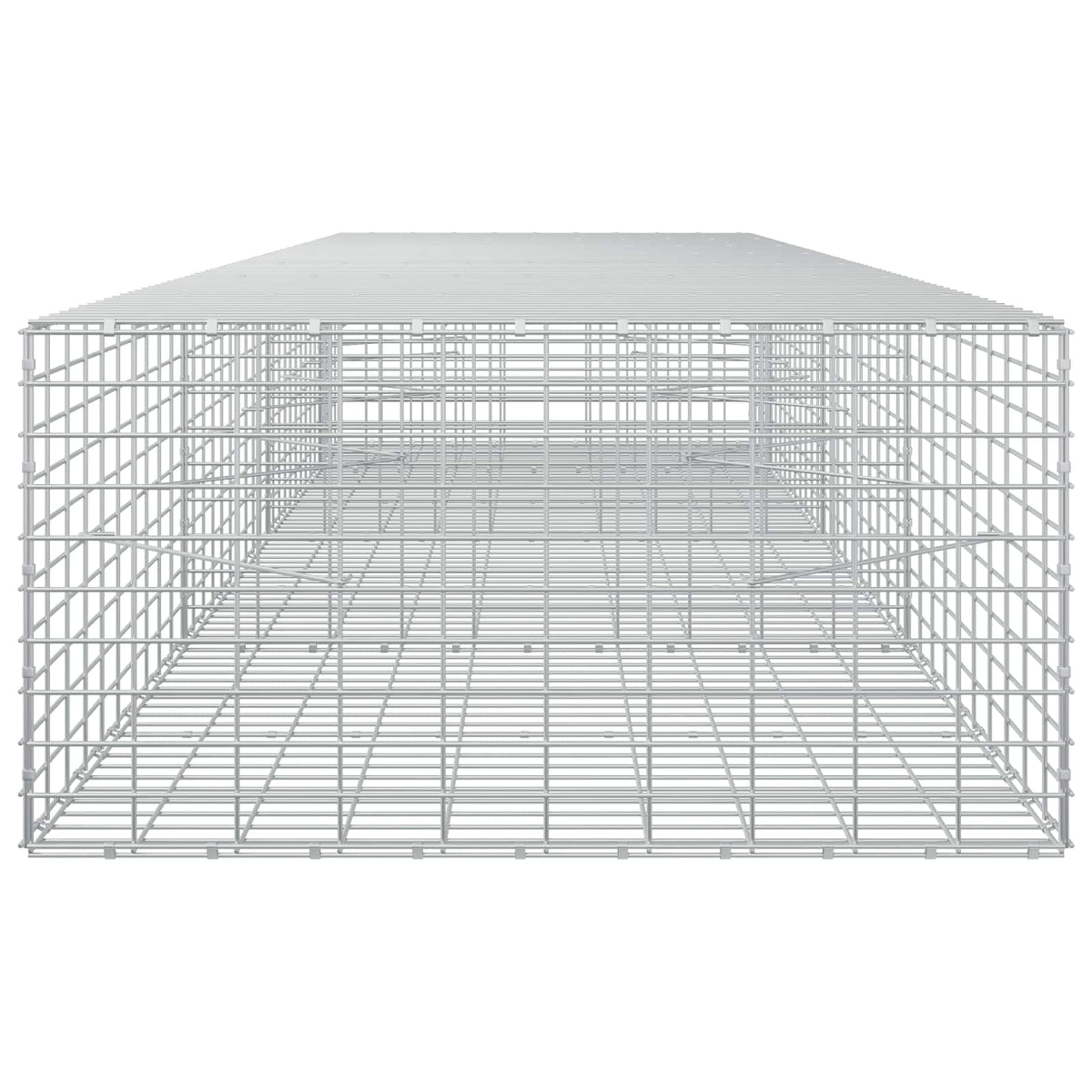 vidaXL Gabion with 3.5 mm Wire and 5x10 cm Mesh 350x100x50 cm 4