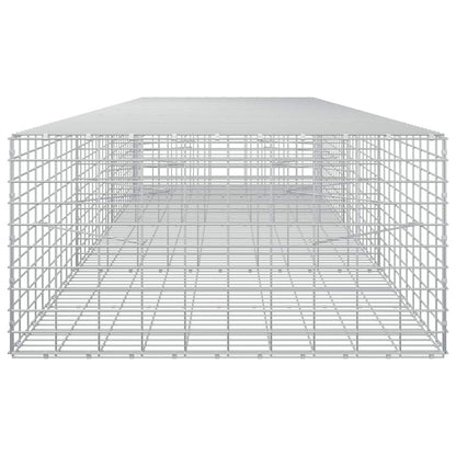 vidaXL Gabion with 3.5 mm Wire and 5x10 cm Mesh 350x100x50 cm 4