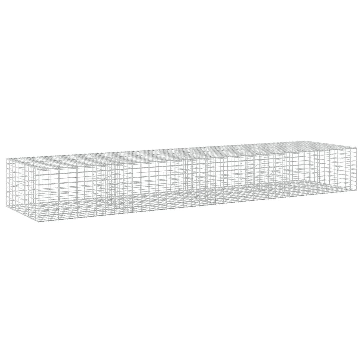 vidaXL Gabion with 3.5 mm Wire and 5x10 cm Mesh 400x100x50 cm 2