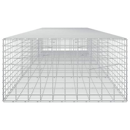 vidaXL Gabion with 3.5 mm Wire and 5x10 cm Mesh 400x100x50 cm 4