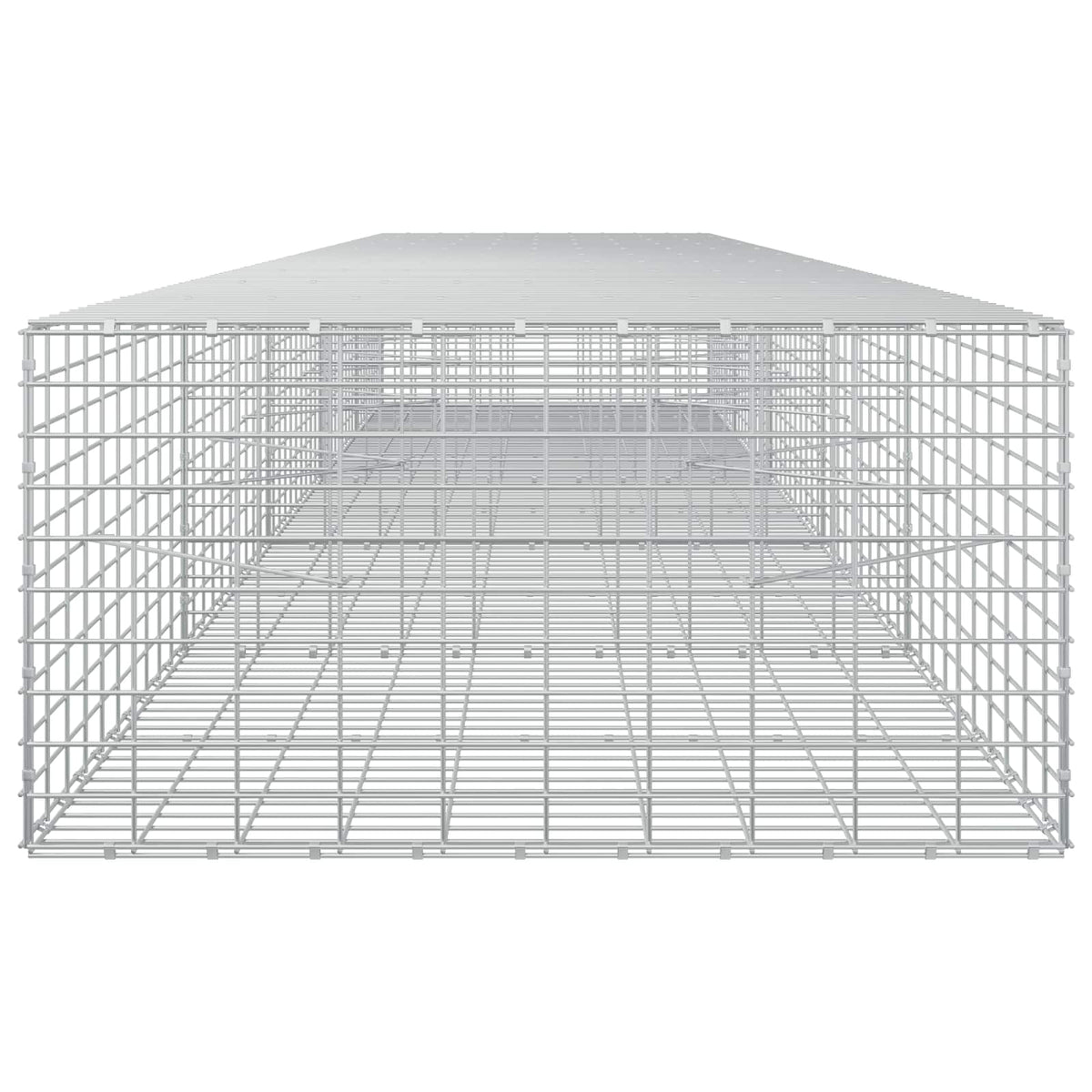 vidaXL Gabion with 3.5 mm Wire and 5x10 cm Mesh 500x100x50 cm 4