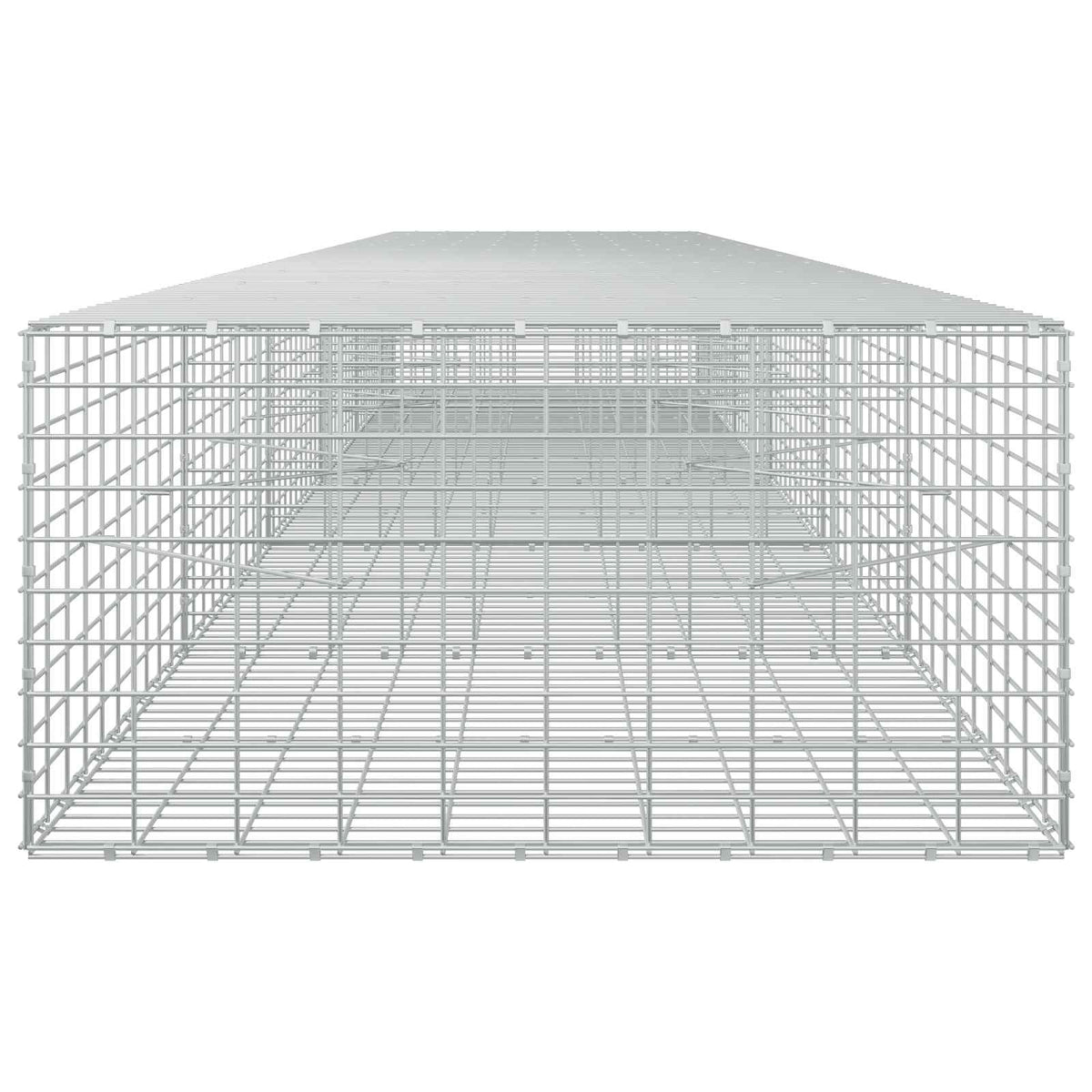vidaXL Gabion with 3.5 mm Wire and 5x10 cm Mesh 550x100x50 cm 4