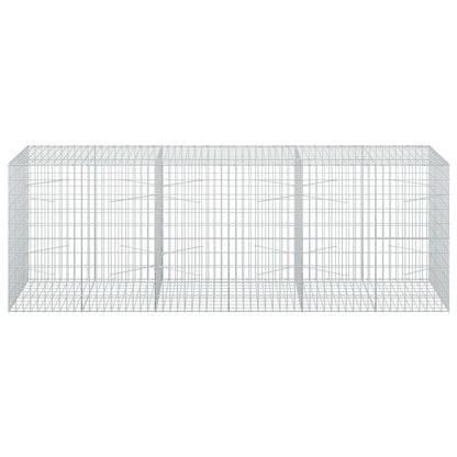 vidaXL Gabion with 3.5 mm Wire and 5x10 cm Mesh 300x100x100 cm 3