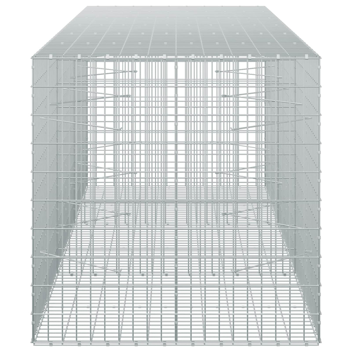 vidaXL Gabion with 3.5 mm Wire and 5x10 cm Mesh 300x100x100 cm 4