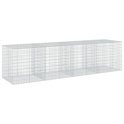 vidaXL Gabion with 3.5 mm Wire and 5x10 cm Mesh 400x100x100 cm 2