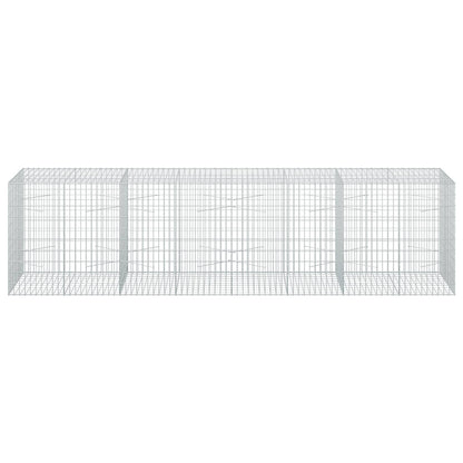 vidaXL Gabion with 3.5 mm Wire and 5x10 cm Mesh 400x100x100 cm 3