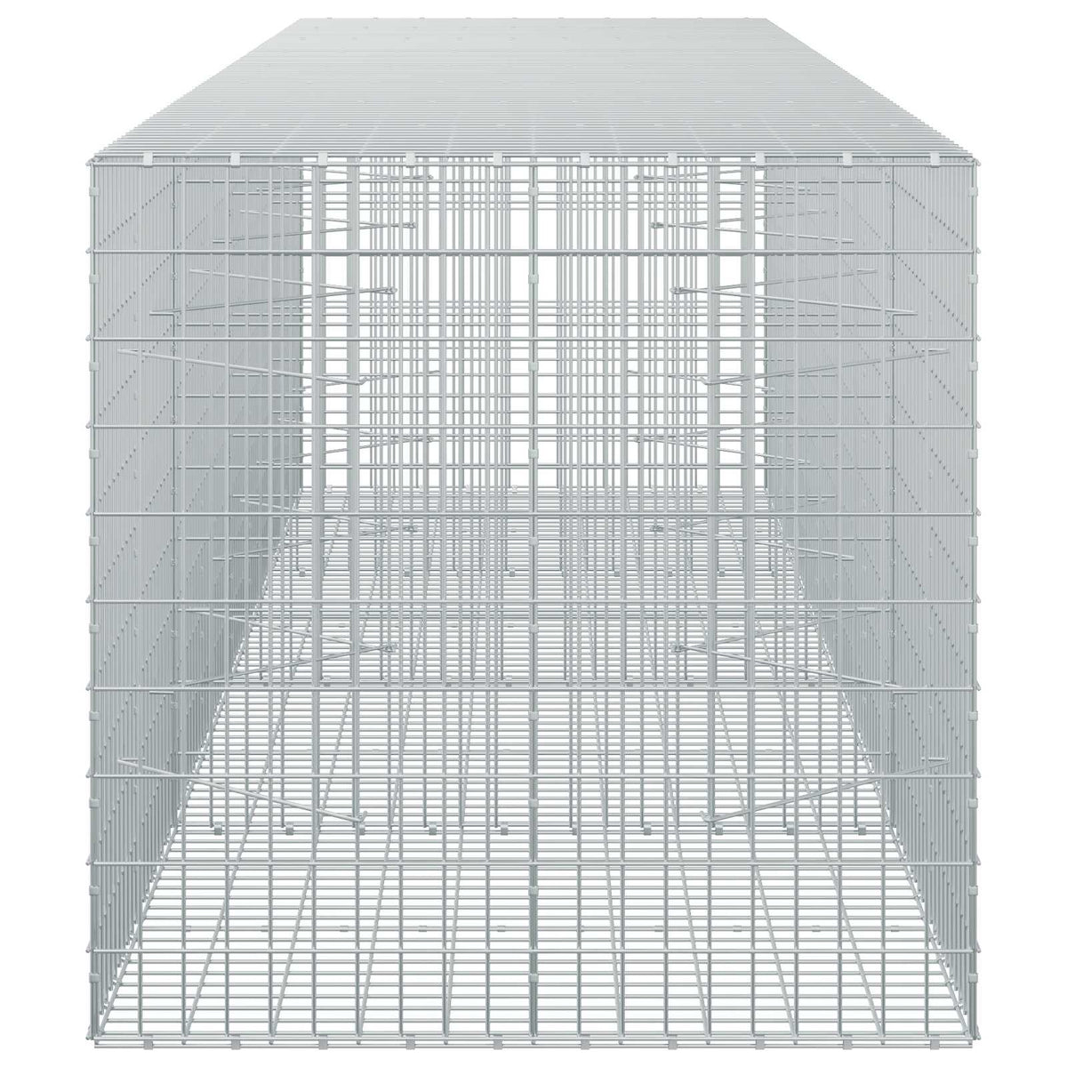 vidaXL Gabion with 3.5 mm Wire and 5x10 cm Mesh 400x100x100 cm 4