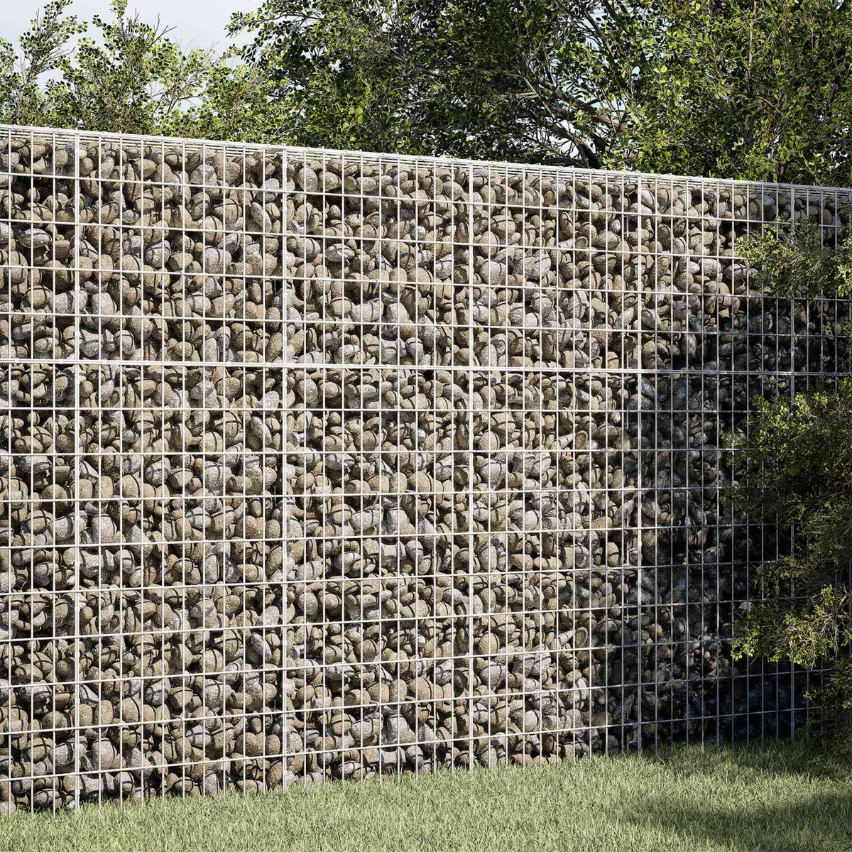 vidaXL Gabion with 3.5 mm Wire and 5x10 cm Mesh 150x100x150 cm 1