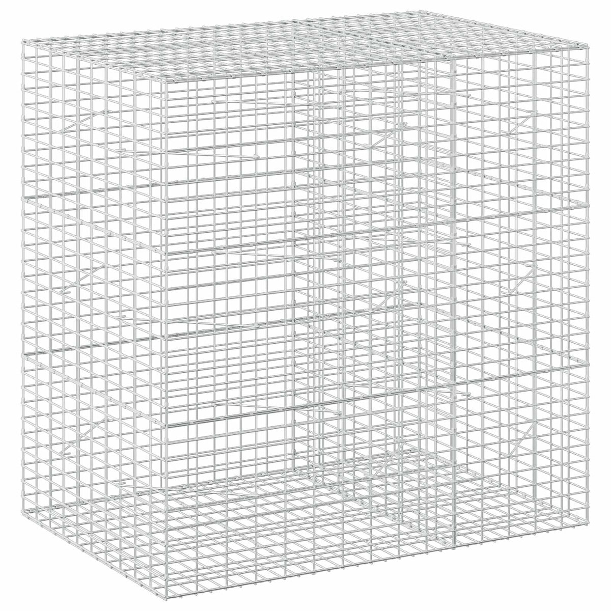 vidaXL Gabion with 3.5 mm Wire and 5x10 cm Mesh 150x100x150 cm 2