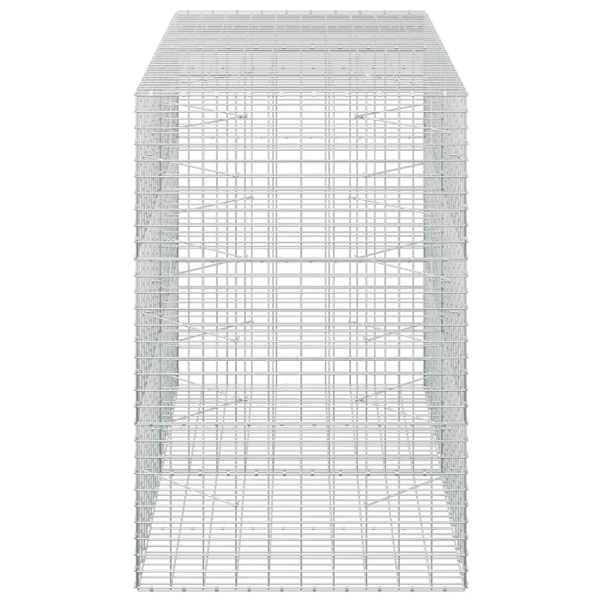 vidaXL Gabion with 3.5 mm Wire and 5x10 cm Mesh 200x100x150 cm 4
