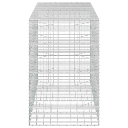 vidaXL Gabion with 3.5 mm Wire and 5x10 cm Mesh 200x100x150 cm 4