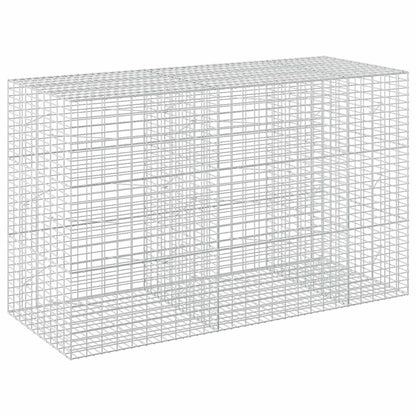 vidaXL Gabion with 3.5 mm Wire and 5x10 cm Mesh 250x100x150 cm 2