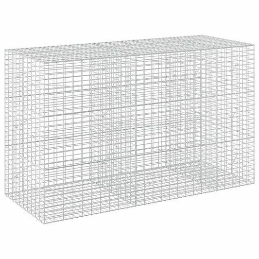 vidaXL Gabion with 3.5 mm Wire and 5x10 cm Mesh 250x100x150 cm 2